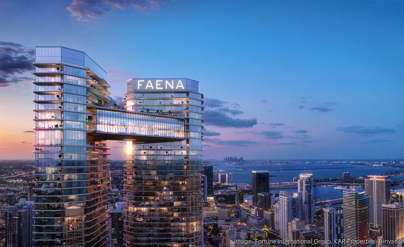 Torre de condominios Faena en Miami obtiene un préstamo de construcción récord de US$817 millones